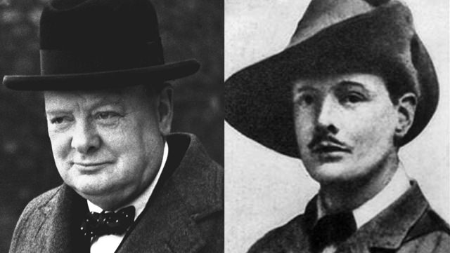 Winston Churchill: Clean Shaven And With A Debonaire Mustache