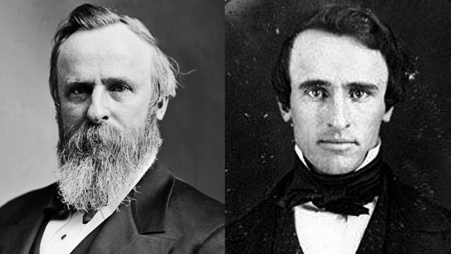 Rutherford B. Hayes: With His Giant Beard And Clean Shaven
