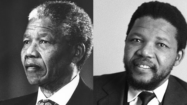 Nelson Mandela: Clean Shaven And With A Mustache