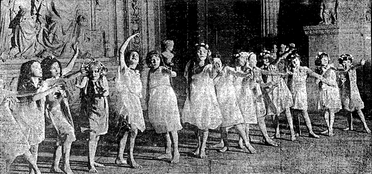 Greek Chorus, led by Patsey Shelley, in the Chicago Tribune