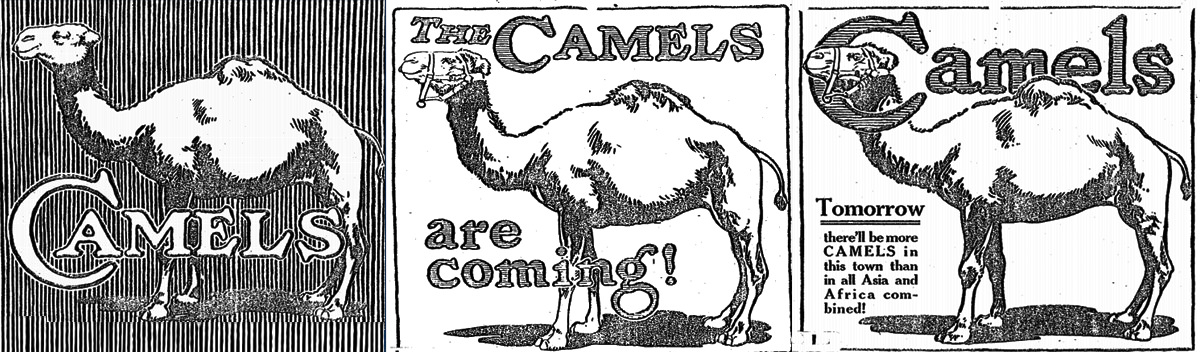 Ads for The Camels Are Coming